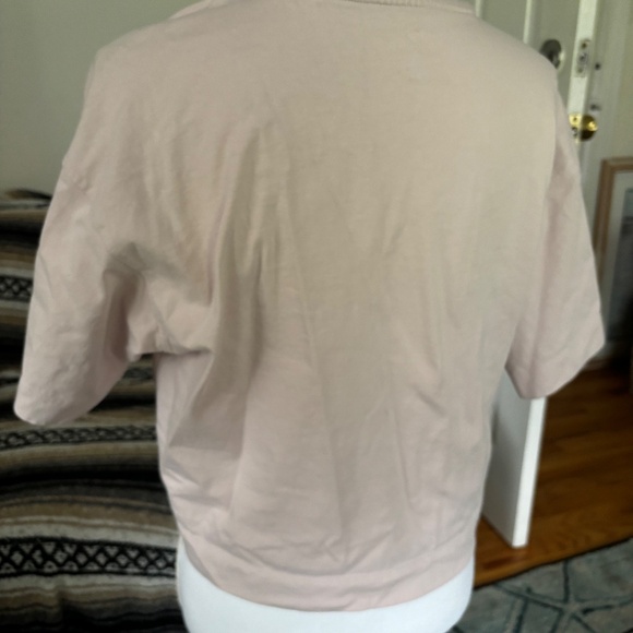 Converse All Star crop top shirt size small light pink - Picture 5 of 8